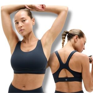 ATHLETA Interval Sports Bra | Plus 1X D-DD+ | Navy